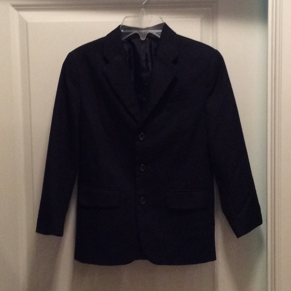 Boys navy blue dress jacket